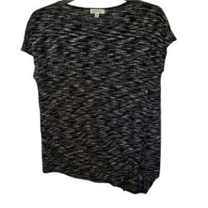 3/$15 Max Studio Asymmetrical Front Tie Oversized Blouse Size XS